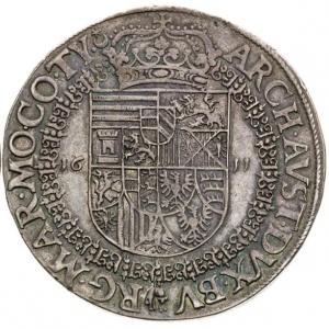 Реверс монеты Богемия, 1 талер, 1611-1612
