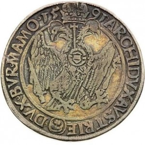 Реверс монеты Богемия, 2 талера, 1591-1603