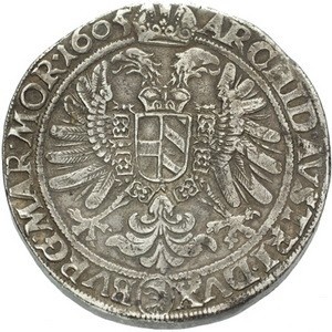 Реверс монеты Богемия, 2 талера, 1603-1611