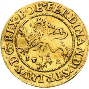 Аверс монеты Богемия, 1 дукат, 1540-1542