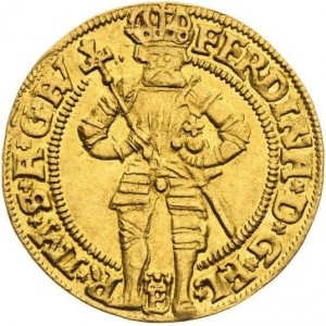 Аверс монеты Богемия, 1 дукат, 1561