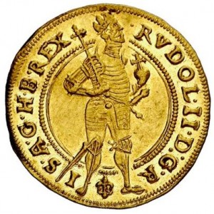 Аверс монеты Богемия, 1 дукат, 1577-1587