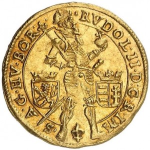 Аверс монеты Богемия, 1 дукат, 1592-1605