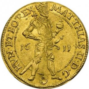 Аверс монеты Богемия, 1 дукат, 1611-1612