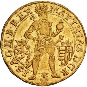 Аверс монеты Богемия, 1 дукат, 1613-1619