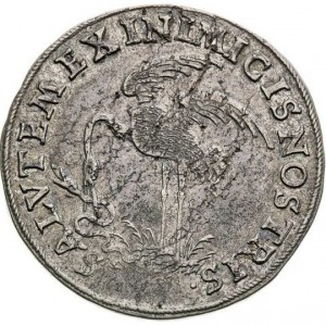 Реверс монеты Богемия, 12 крейцеров, 1611, Коронация Матиаса Королем Богемии
