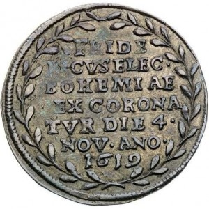 Аверс монеты Богемия, 12 крейцеров, 1619, Коронация Фердинанда II Королем Богемии