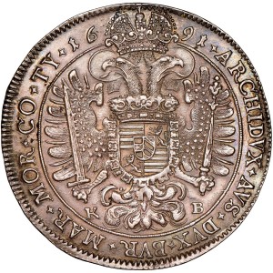 Реверс монеты Венгрия, 1 талер, 1691