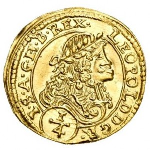 Аверс монеты Венгрия, ¼ дуката, 1684-1696