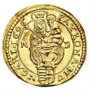 Реверс монеты Венгрия, ¼ дуката, 1684-1696