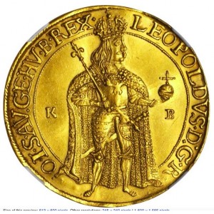 Аверс монеты Венгрия, 5 дукатов, 1669-1674