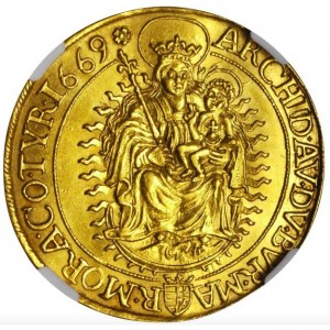Реверс монеты Венгрия, 5 дукатов, 1669-1674