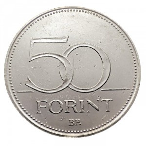 Реверс монеты Венгрия, 50 форинтов, 2012-2026