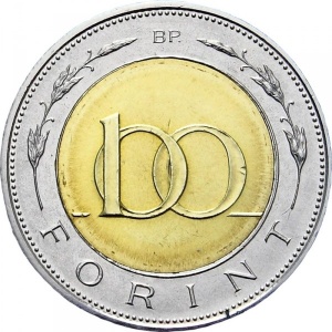 Реверс монеты Венгрия, 100 форинтов, 1996-2011