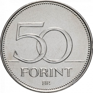 Реверс монеты Венгрия, 50 форинтов, 2019, Чемпионат мира по фехтованию 2019, Будапешт