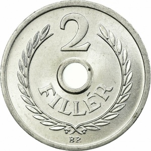 Реверс монеты Венгрия, 2 филлера, 1950-1989