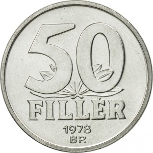 Реверс монеты Венгрия, 50 филлеров, 1967-1989