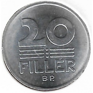 Реверс монеты Венгрия, 20 филлеров, 1983, Продовольственная программа - ФАО