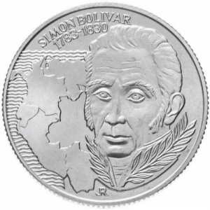 Реверс монеты Венгрия, 100 форинтов, 1983, 200 лет со дня рождения Симона Боливара