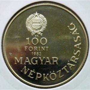 Аверс монеты Венгрия, 100 форинтов, 1983, Граф Иштван Сечени