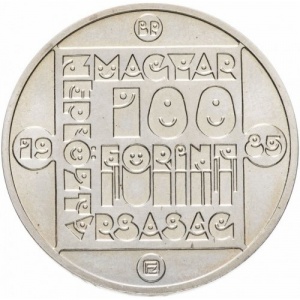 Аверс монеты Венгрия, 100 форинтов, 1985, Природный заповедник - Дикая кошка