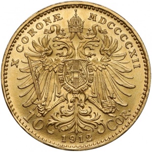 Реверс монеты Венгрия, 10 крон, 1909-1912