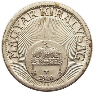 Аверс монеты Венгрия, 10 филлеров, 1940-1942