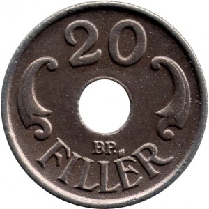 Реверс монеты Венгрия, 20 филлеров, 1941-1944