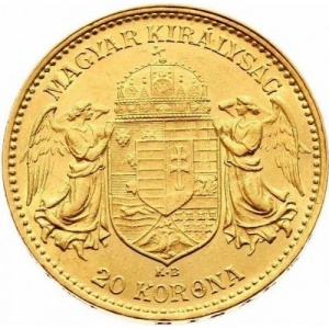 Реверс монеты Венгрия, 20 крон, 1892-1915