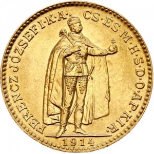 Аверс монеты Венгрия, 20 крон, 1914-1916