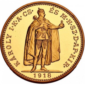 Аверс монеты Венгрия, 20 крон, 1918