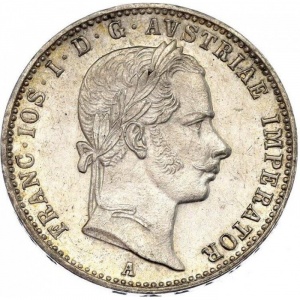 Аверс монеты Венгрия, ¼ флорина, 1857-1859