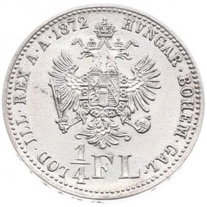 Реверс монеты Венгрия, ¼ флорина, 1872-1875
