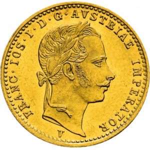 Аверс монеты Венгрия, 1 дукат, 1860-1865