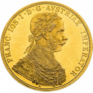 Аверс монеты Венгрия, 4 дуката, 1866
