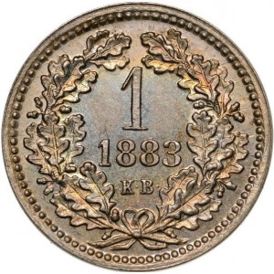Реверс монеты Венгрия, 1 крейцер, 1878-1888