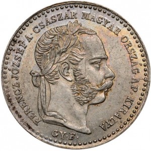 Аверс монеты Венгрия, 10 крейцеров, 1868-1869