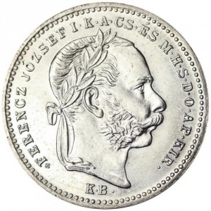 Аверс монеты Венгрия, 20 крейцеров, 1868