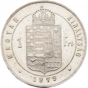 Реверс монеты Венгрия, 1 форинт, 1870-1879