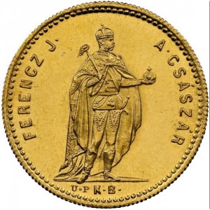 Аверс монеты Венгрия, 1 дукат, 1868-1869