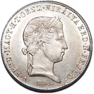 Аверс монеты Венгрия, 10 крейцеров, 1848