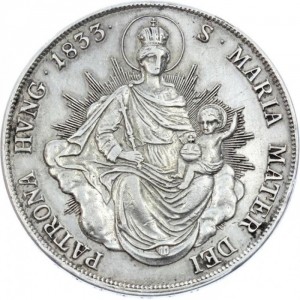 Реверс монеты Венгрия, 1 талер, 1831-1833
