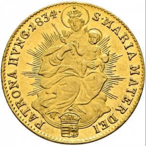Реверс монеты Венгрия, 1 дукат, 1830-1835