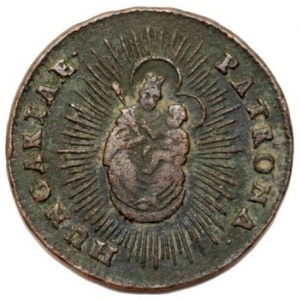 Реверс монеты Венгрия, 1 денар, 1760-1766