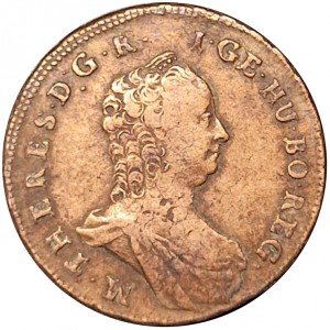 Аверс монеты Венгрия, 1 полтура, 1763-1766