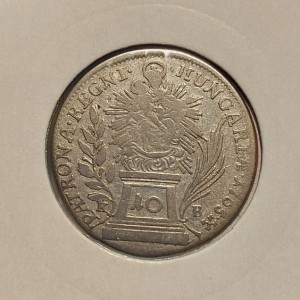 Реверс монеты Венгрия, 10 крейцеров, 1755-1767