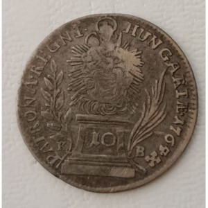 Реверс монеты Венгрия, 10 крейцеров, 1769