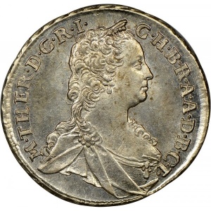 Аверс монеты Венгрия, 15 крейцеров, 1747-1750, Отметка монетного двора "KB" - Кремница