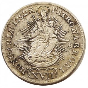 Реверс монеты Венгрия, 17 крейцеров, 1751-1766