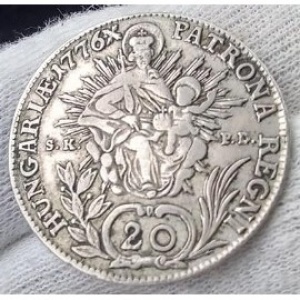 Реверс монеты Венгрия, 20 крейцеров, 1774-1780